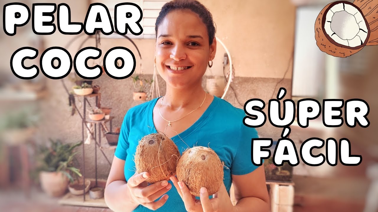 Cómo abrir y pelar COCO 🥥 de forma sencilla | COCONUT @RaisaZequeira