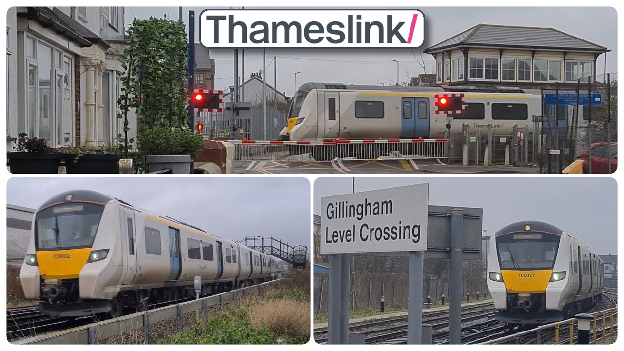 Damp Desiros: Thameslink Class 700s at a Rainy Gillingham.