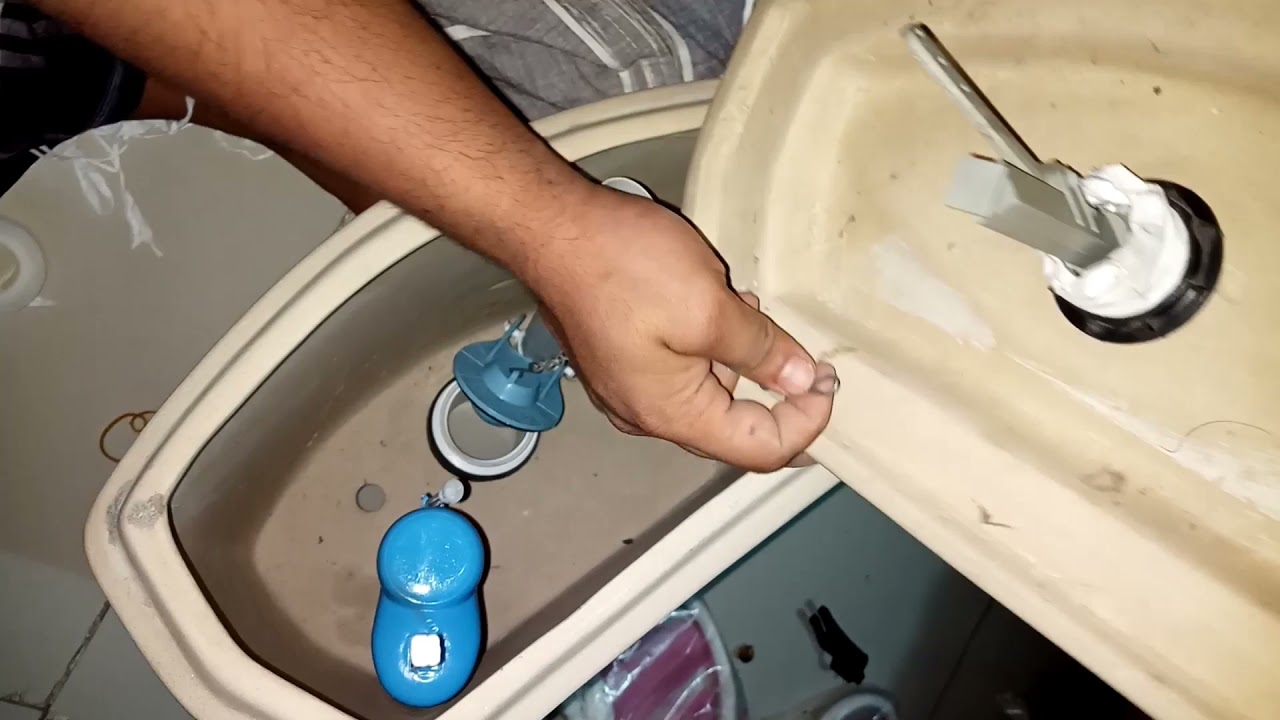 Toilet Tank Install //  Single  Flush Install // Washroom flush repair