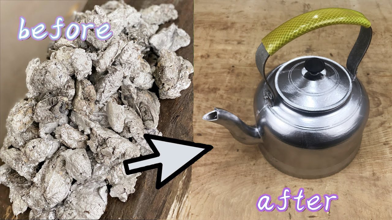 【茶壶】铸造茶壶 Casting a metal teapot from scrap metal