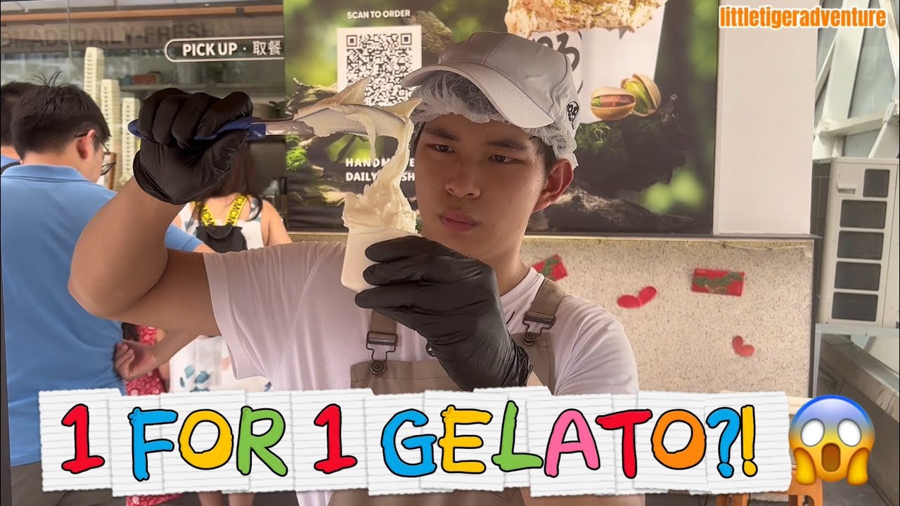 Buy 1 Get 1 FREE Gelato?! 😱 Yeah Gelato @ Plaza Singapura