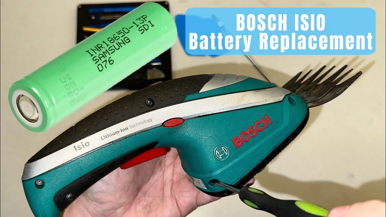 Bosch Isio rechargeable battery replacement