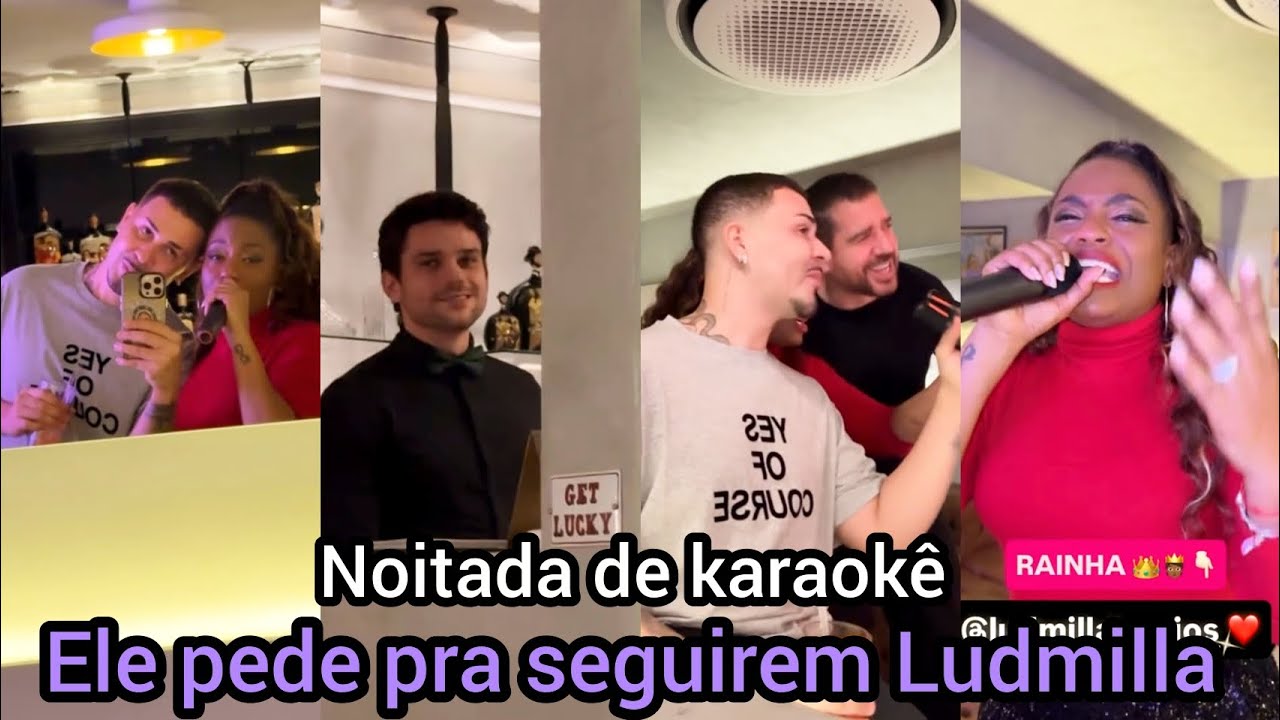 Não tem 1 milhão - Carlinhos Maia canta bêbado no karaokê e implora pra seguirem sua amiga Ludmilla