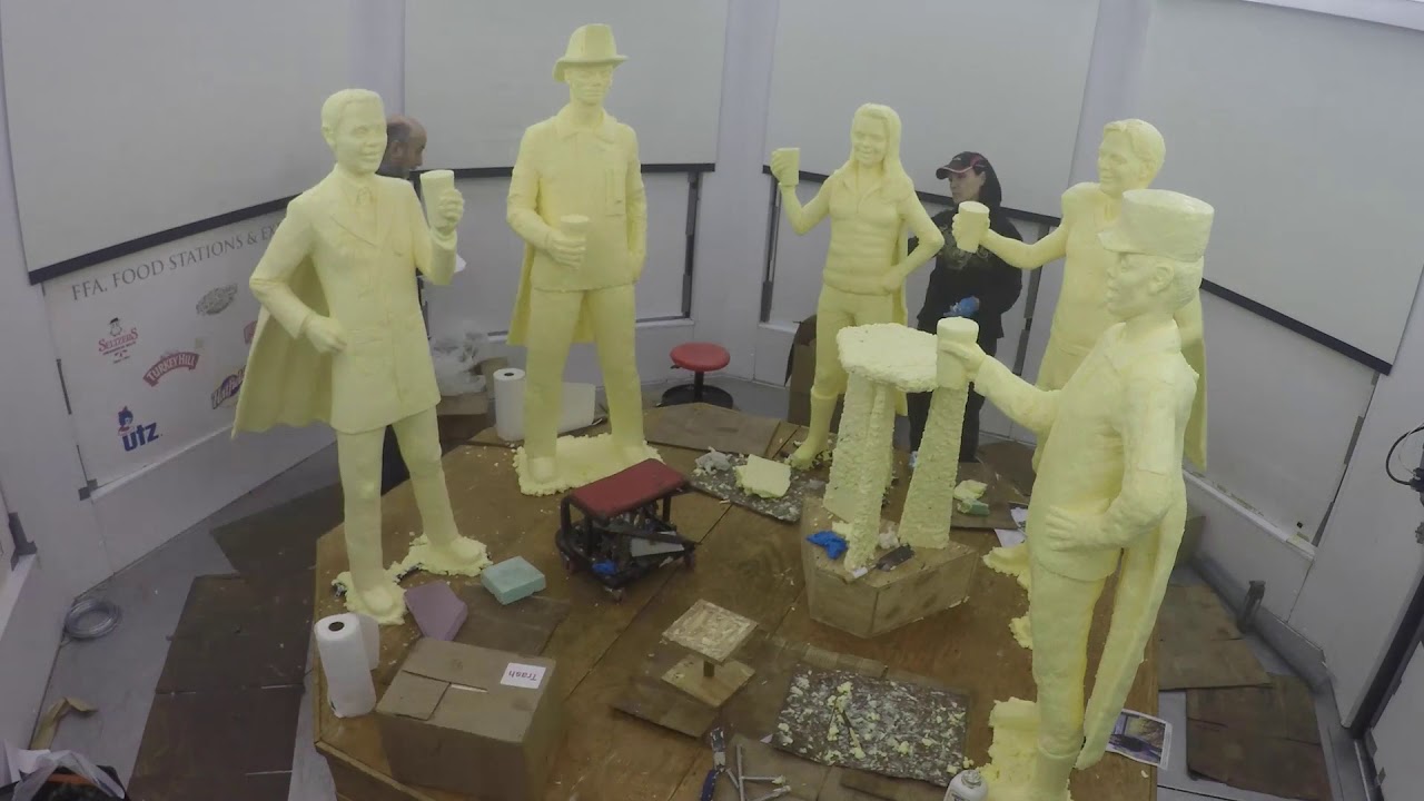 Pa. Farm Show 2019: Time-lapse of butter sculpture being built