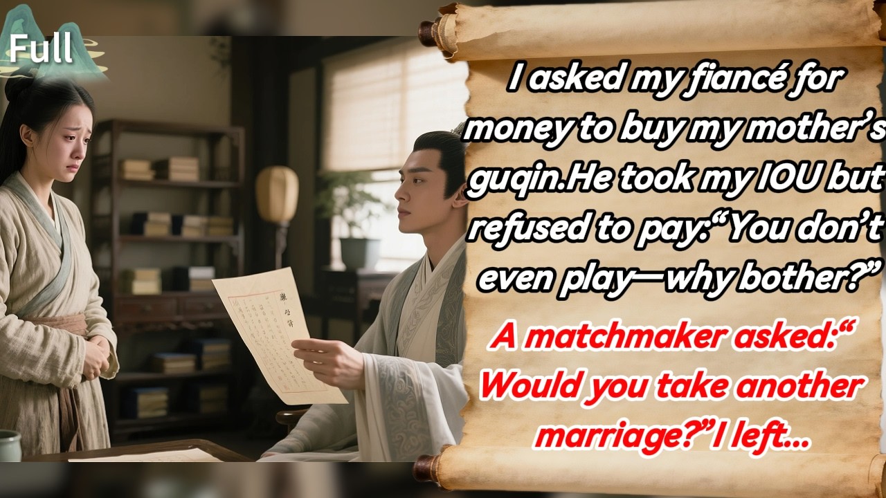 I asked him for money to buy my mother’s guqin.He took my IOU but refused to pay:You don’t even play