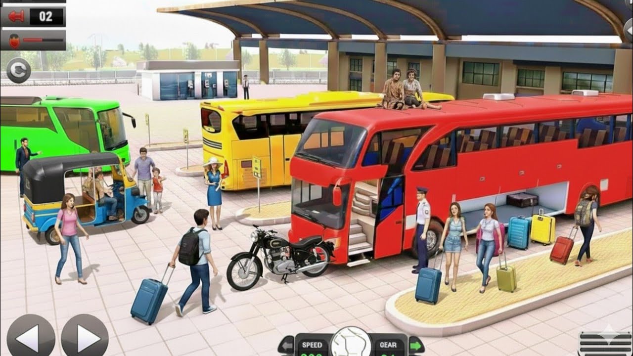 Bus Simulator City Bus Game 🏙️ | Real Indian City Driving Challenge 😱 No Crash Full Route Gameplay