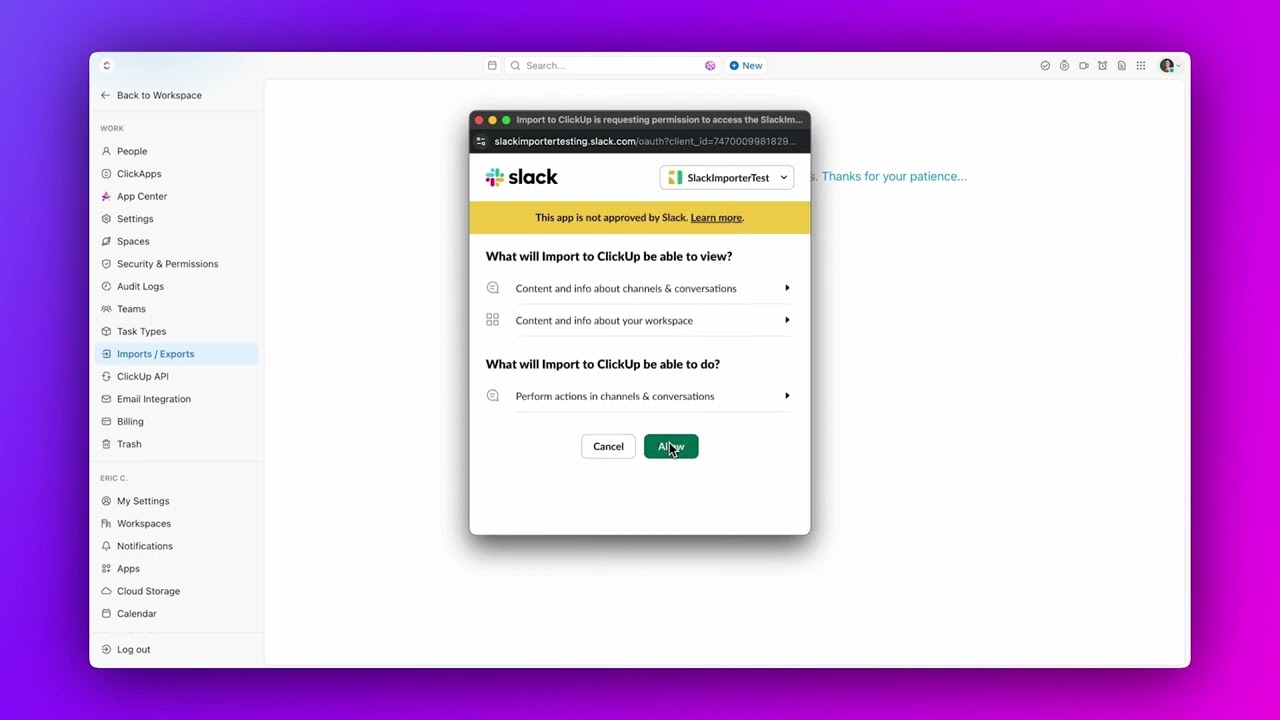 How to Import Slack Messages into ClickUp | Step-by-Step Tutorial