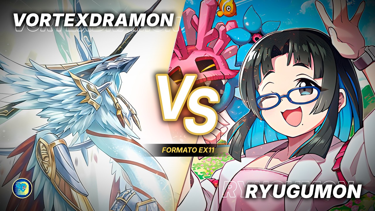 Vortexdramon vs Ryugumon (Peces) | Partida Comentada EX11| Digimon Card Game