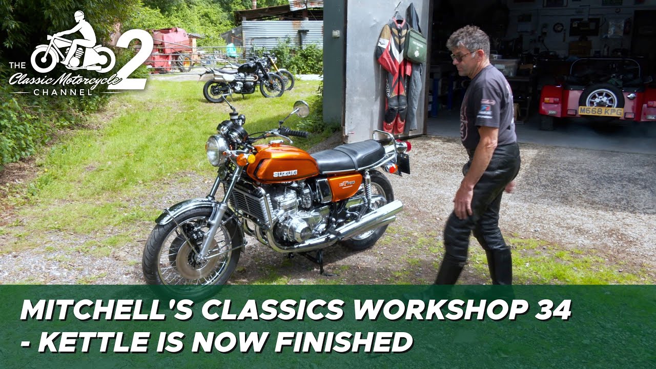 Видеоблог Classic Motorcycle Workshop Vlog 34 - Suzuki GT750L 1974 года - часть 2/2