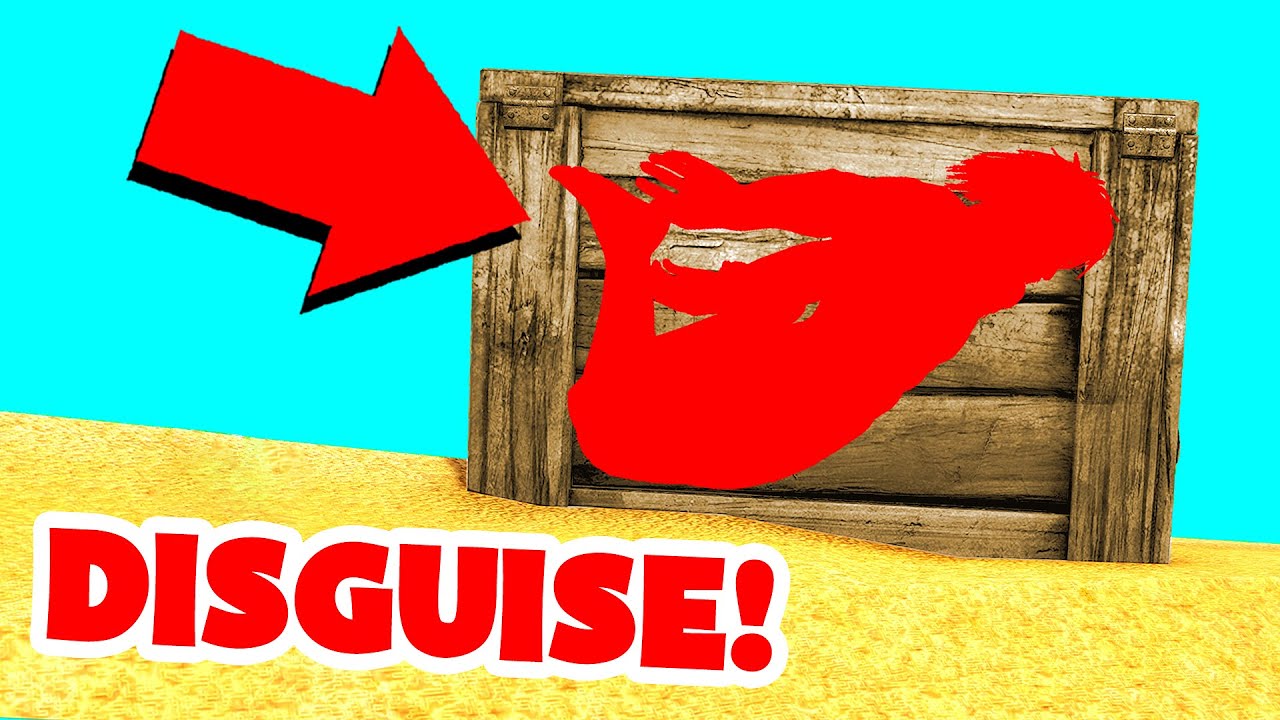 Raiding People Disguised as a Storage Box in Ark Survival Evolved!!