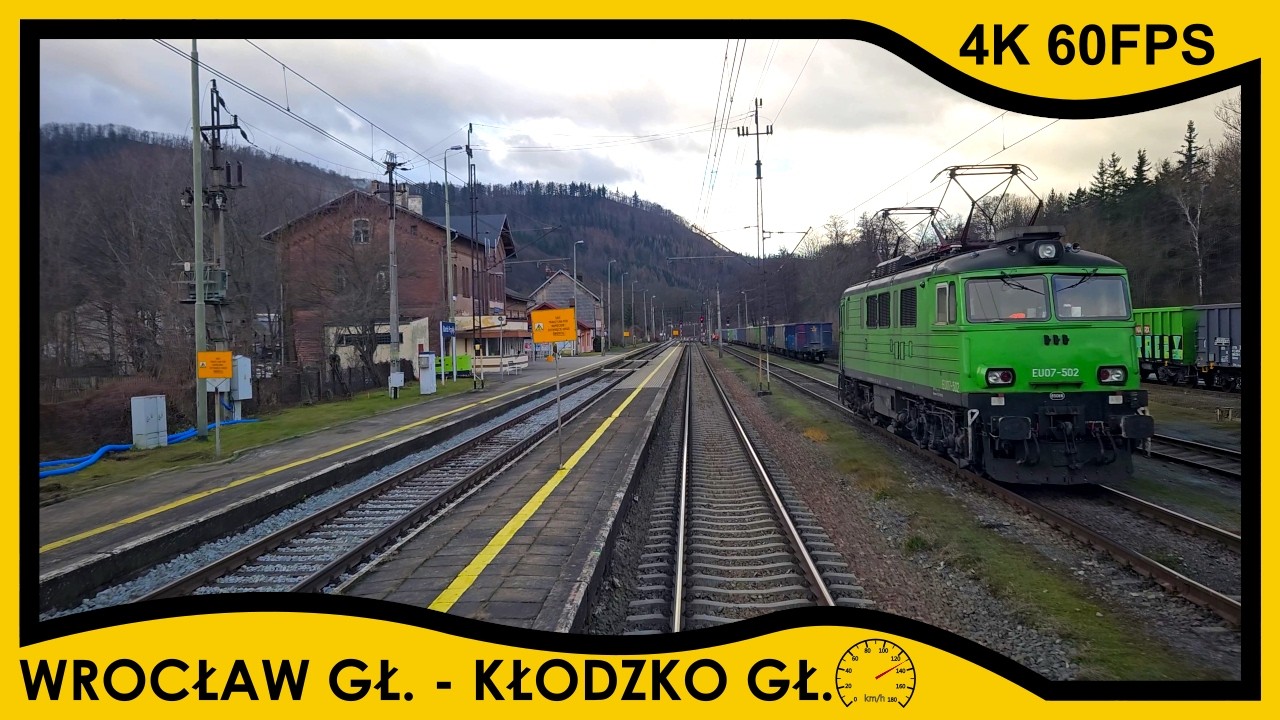 [CABVIEW] Wrocław Główny ➡️ Kłodzko Główne - szlak po modernizacji // 4K 60fps, prędkość + mapa