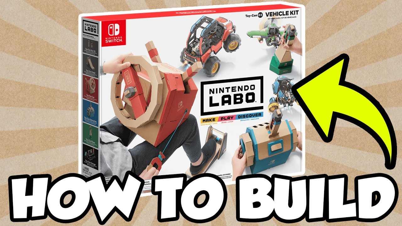 How To Build Nintendo Labo: Toy-Con 03 Vehicle Kit! [🔴LIVE]