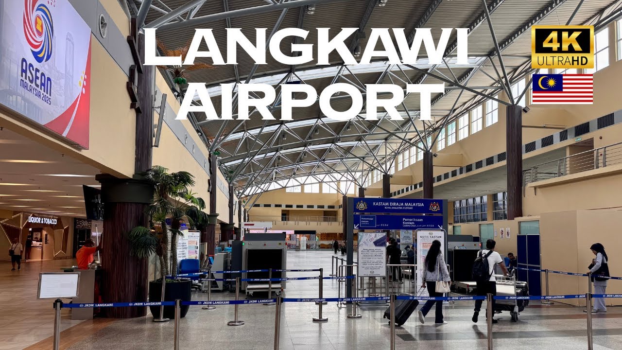 [4K] Langkawi Airport, Malaysia 🇲🇾🐧 Walking Tour