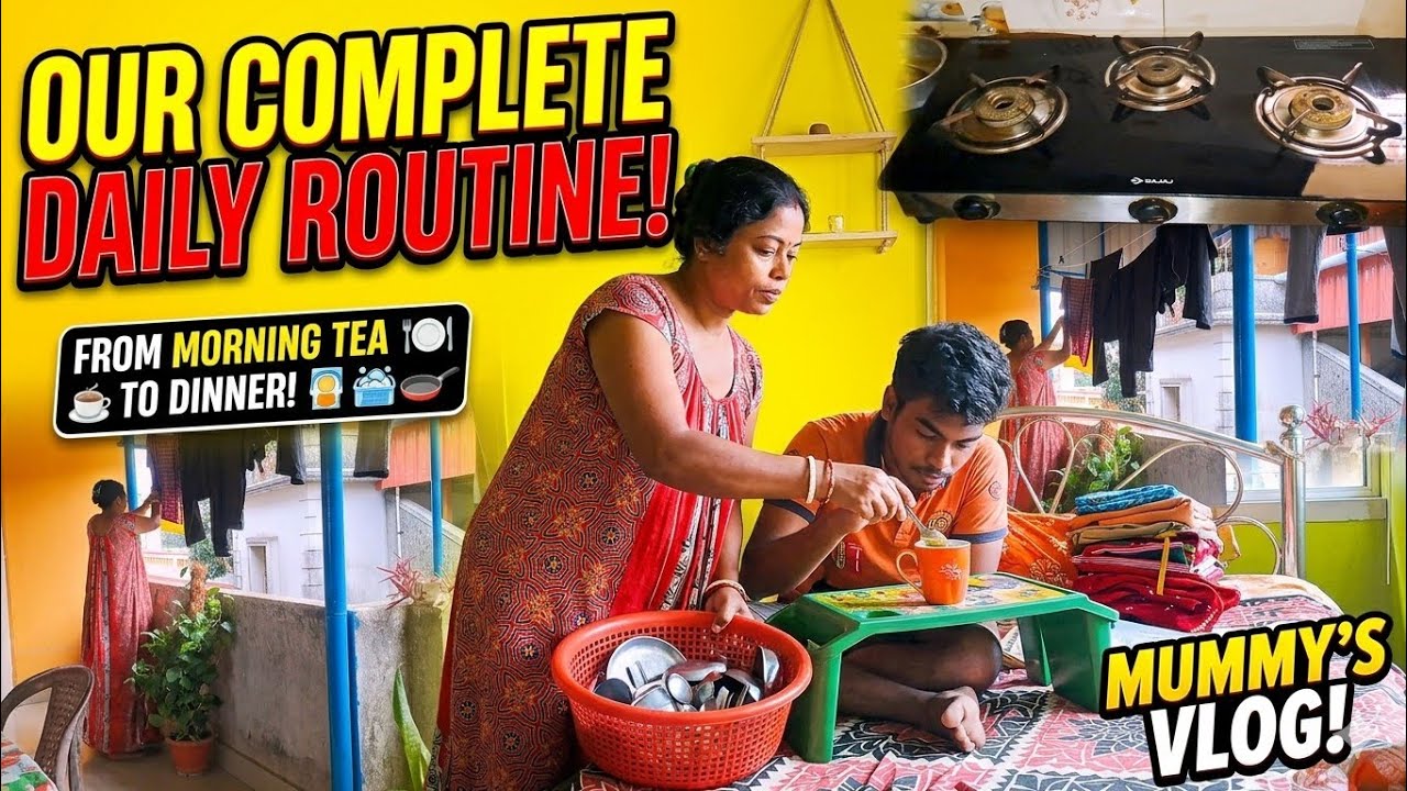 #bengalivlog সকাল থেকে একজম মায়ের কাজকর্ম #kolkatabaishakhi 