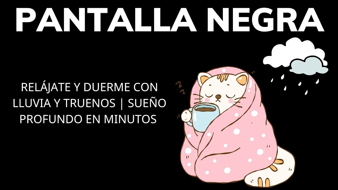 Relájate y Duerme con Lluvia y Truenos | Sueño Profundo en Minutos