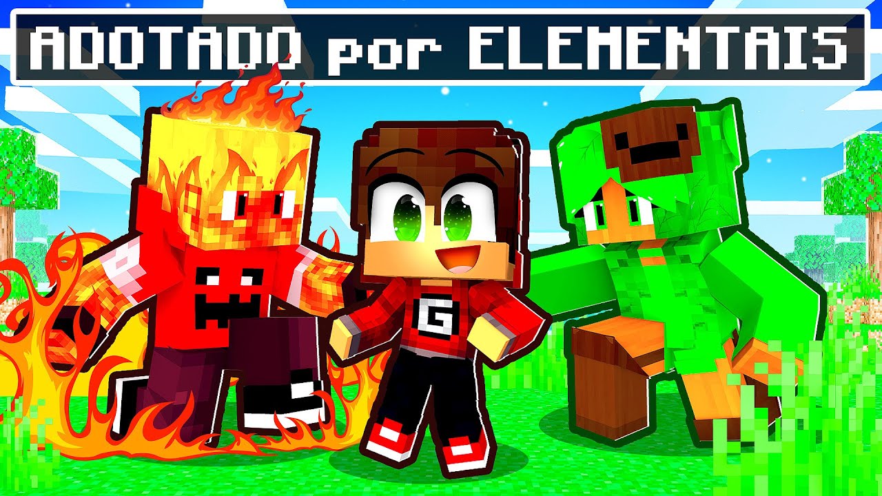 GUIHH foi ADOTADO por ELEMENTAIS no Minecraft