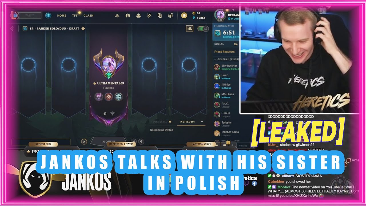 Jankos Talks With His Sister in Polish [LEAKED]