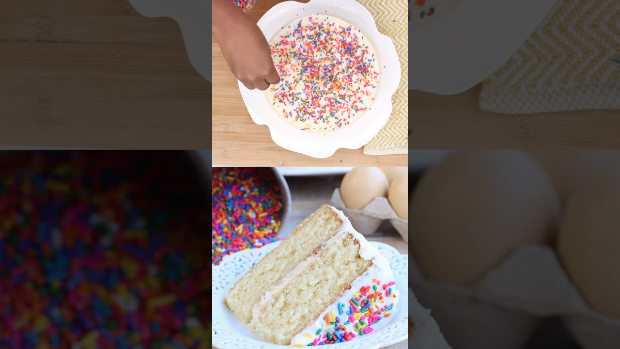 The BEST Vanilla Cake Recipe 🍰 #vanillacake #cakerecipe