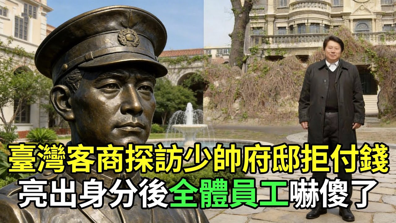 「我回自己家还要買票？」神祕台商硬闖沈陽帥府拒付錢，亮出身份後館长嚇出一身冷汗#張學良#張閭琳#沈陽大帥府#民國歷史#趙四小姐#歷史真相#神祕身份#少帥