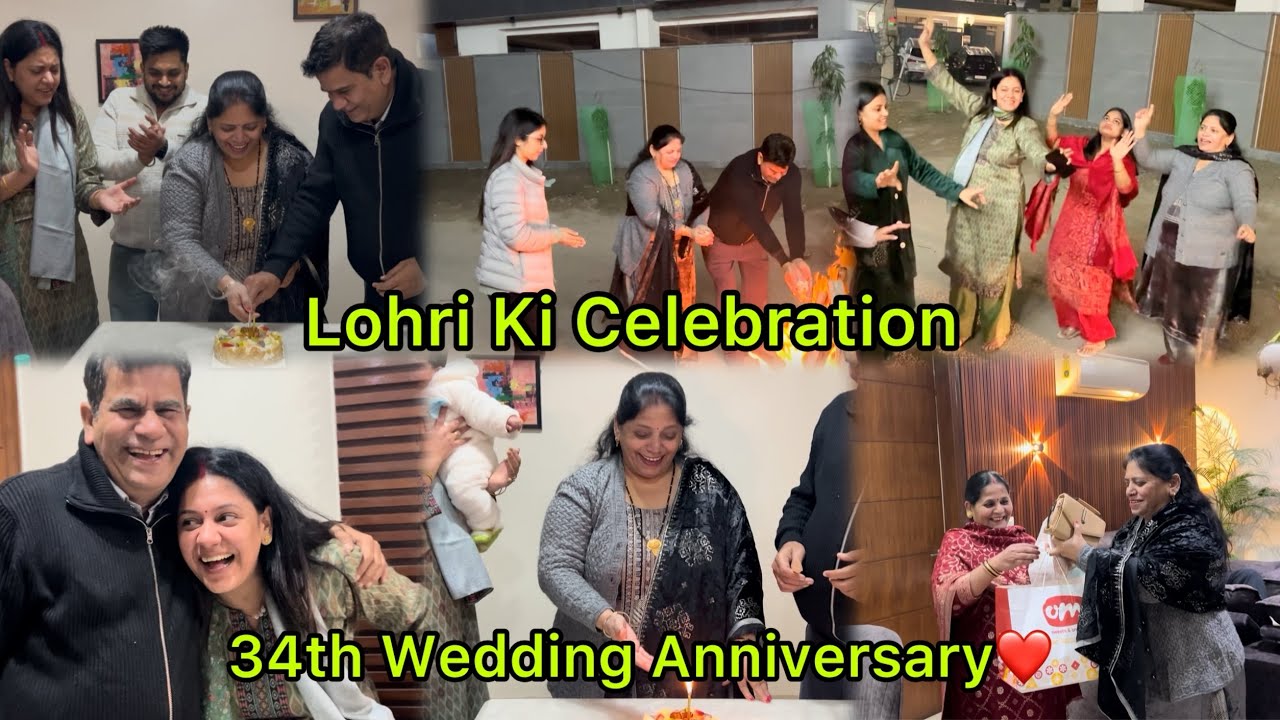 Lohri Celebration and 34th Wedding Anniversary❤️ @Manipriyavlogs