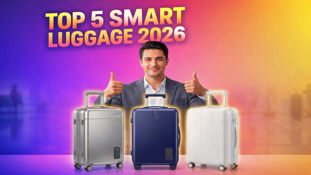 Top 5 Best Smart Luggage Sets 2026 ✈️ Best Smart Suitcases with USB & TSA Lock