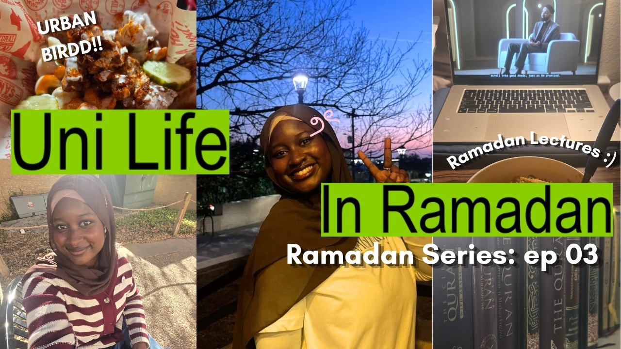 balancing uni classes & ramadan 🌙📚 | masjid study session & iftar with friends