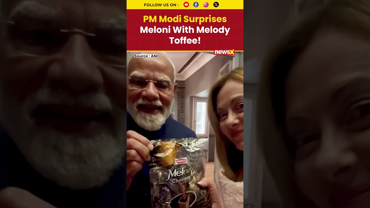 #melodi #viral | Italy PM Meloni Shares Video As PM Modi&rsquo;s Gifts Melody Toffee, Video Viral!