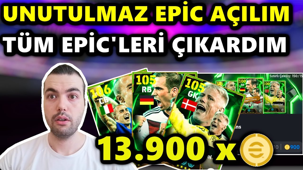 UNUTULMAZ EPİC AÇILIM 😲TÜM EPİC OYUNCULARI ÇIKARDIM ! ŞU KADROYA BAKIN (eFootball 2025 Mobile)