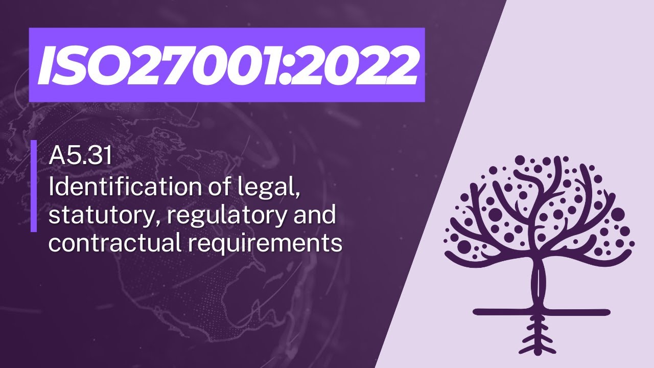 ISO 27001:2022 - A5.31- Identification of legal, statutory, regulatory and contractual requirements