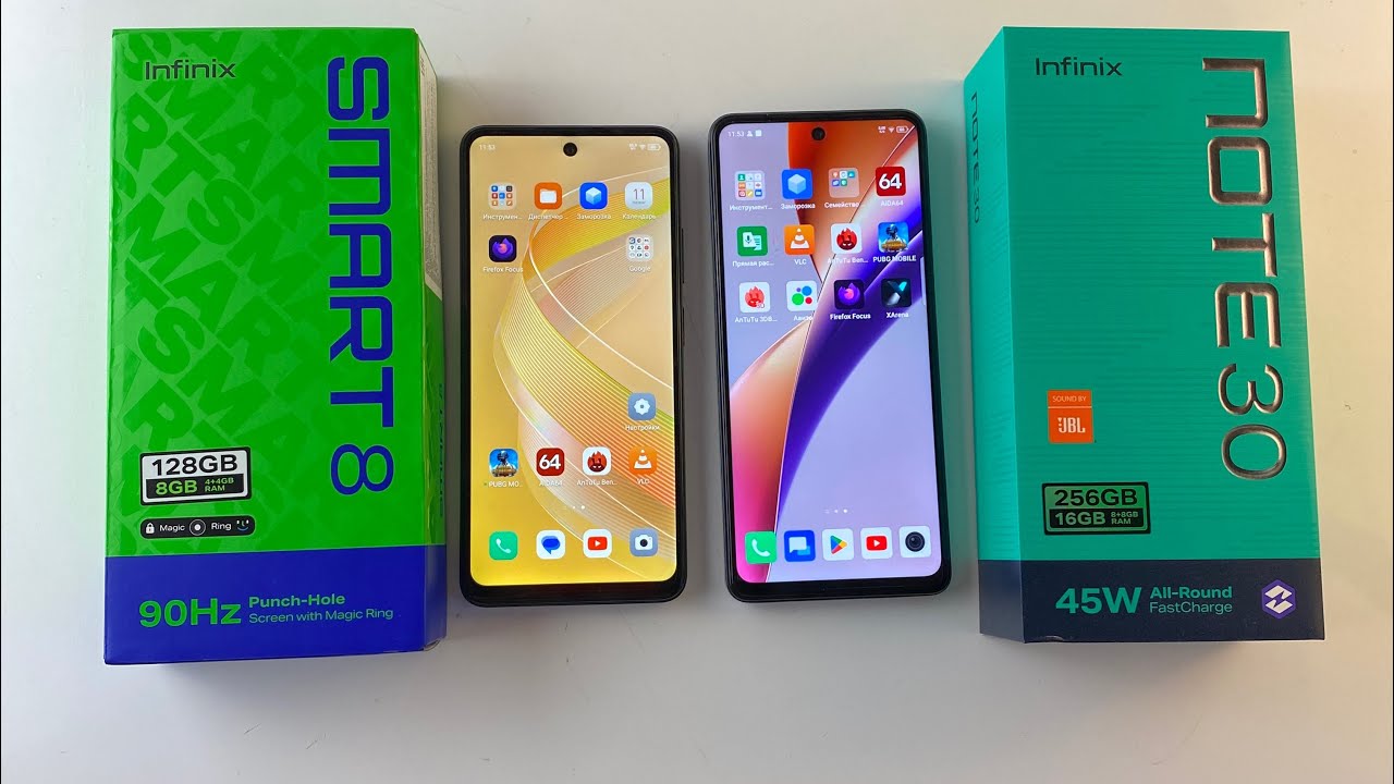 Сравнение INFINIX Note 30 vs infinix smart 8 смартфоны если чуть доплатить за инновации