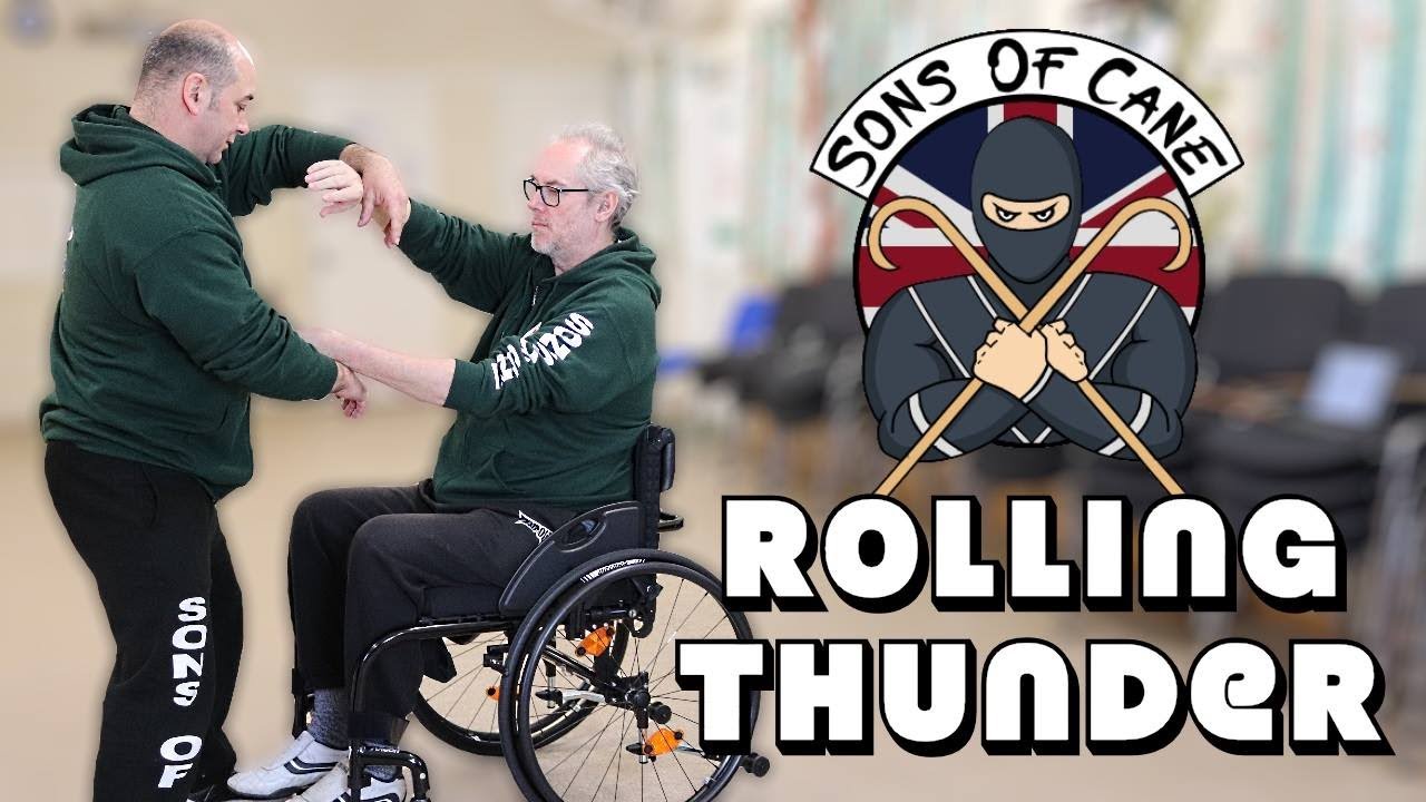Wheelchair Self Defense: rolling hands a Wing Chun/ close fighting
