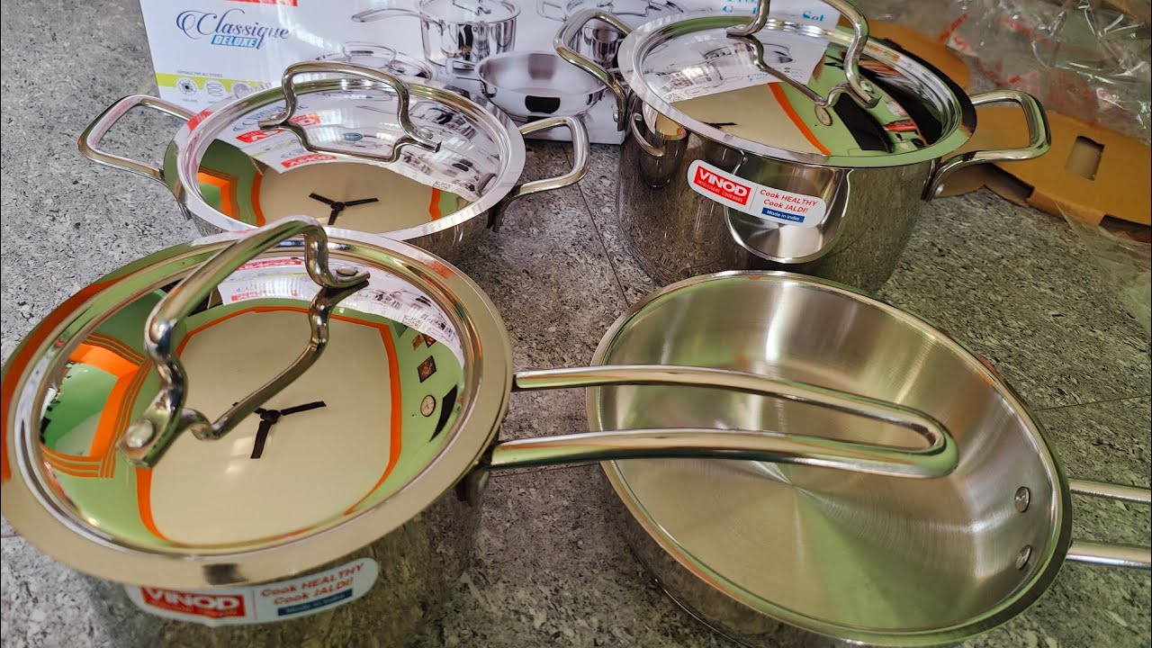Vinod stainless steel cookware honest review || yes or no || quality ? size ? #trending #shorts