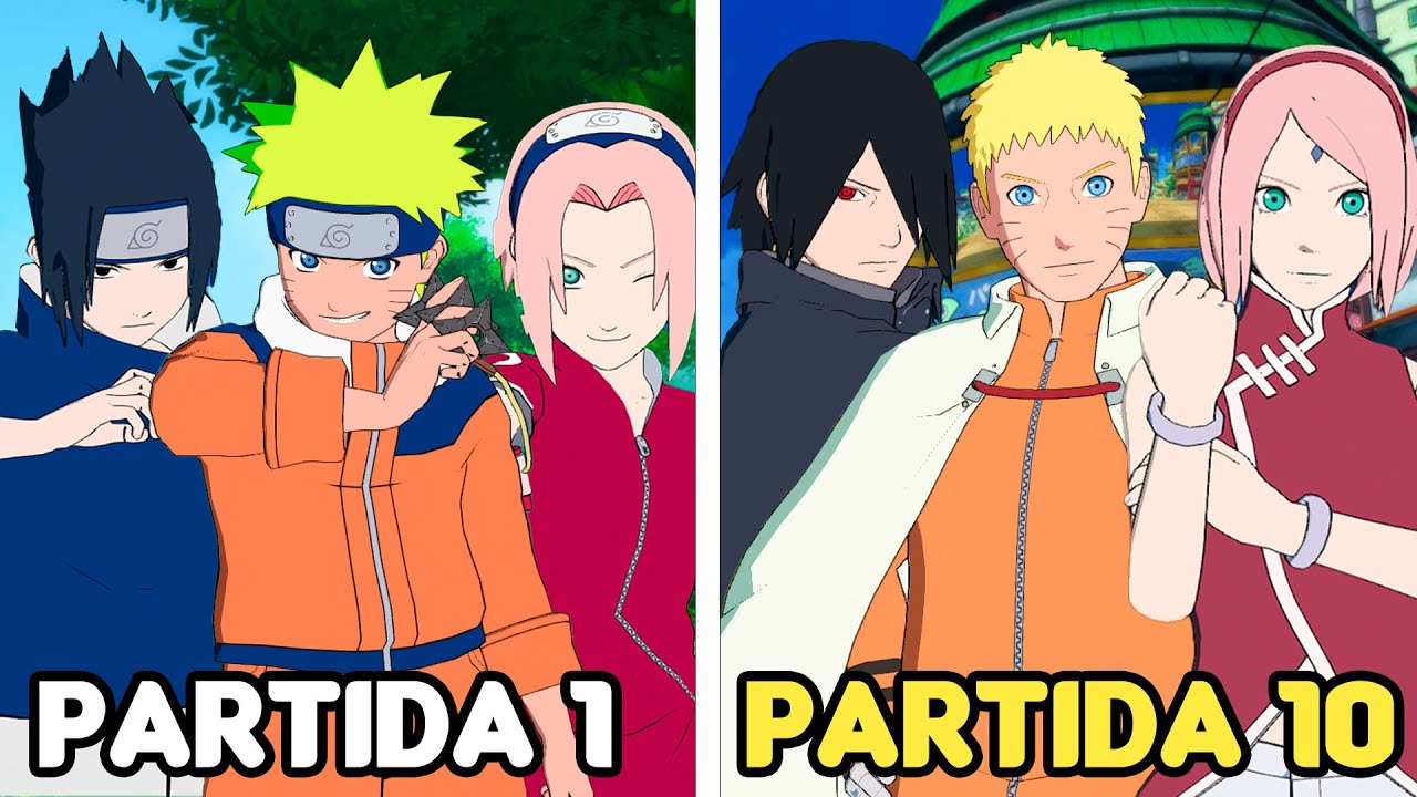 A CADA VITÓRIA O TIME 7 EVOLUI NO NARUTO STORM CONNECTIONS