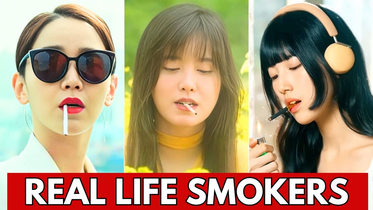 TOP KOREAN ACTRESS WHO SMOKE IN REAL LIFE || BEAUTIFUL KOREAN ACTRESS SMOKING, #kdrama