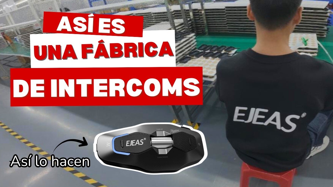 Fábrica de EJEAS 🤩 Fui a China a conocer la fábrica del intercom que llevo en mi casco