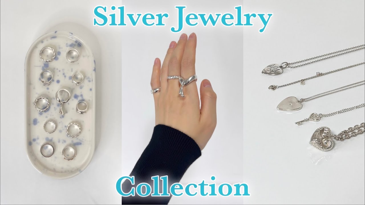 룩에 포인트를 주는✨ 데일리 실버주얼리 추천💍 실버반지•목걸이•팔찌까지🤍 문의 많았던 것들 몽땅!