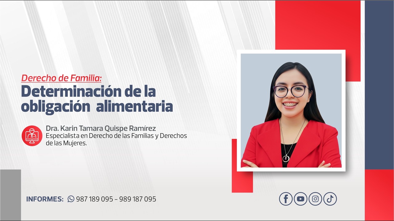 Determinación de la Obligación Alimentaria | Karin Tamara Quispe Ramirez
