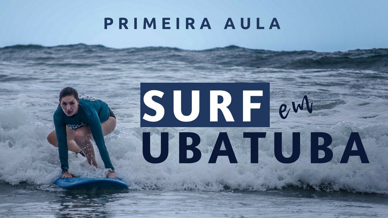 Aprender a surfar em Ubatuba - aula de surf