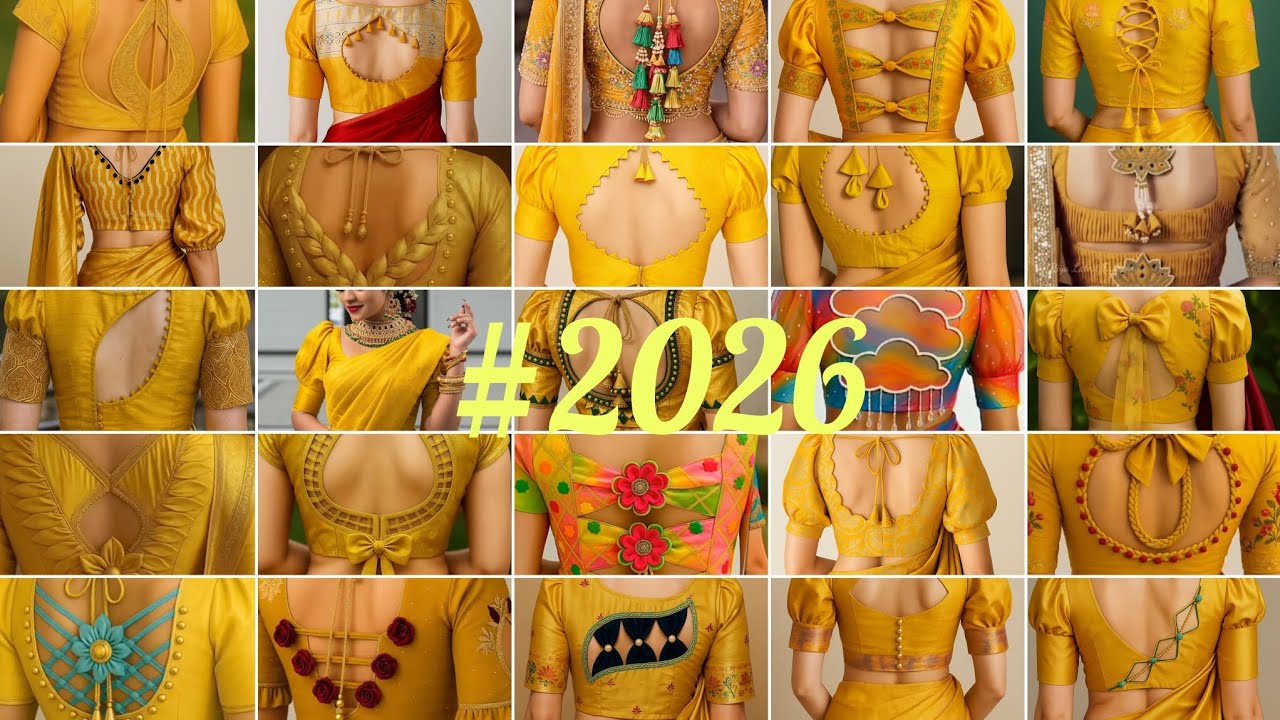 50+ New 🎉🎉 Blouse Back neck design/ब्लाउज डिजाइन/2026 new blouse design/sleeves design/baju design 