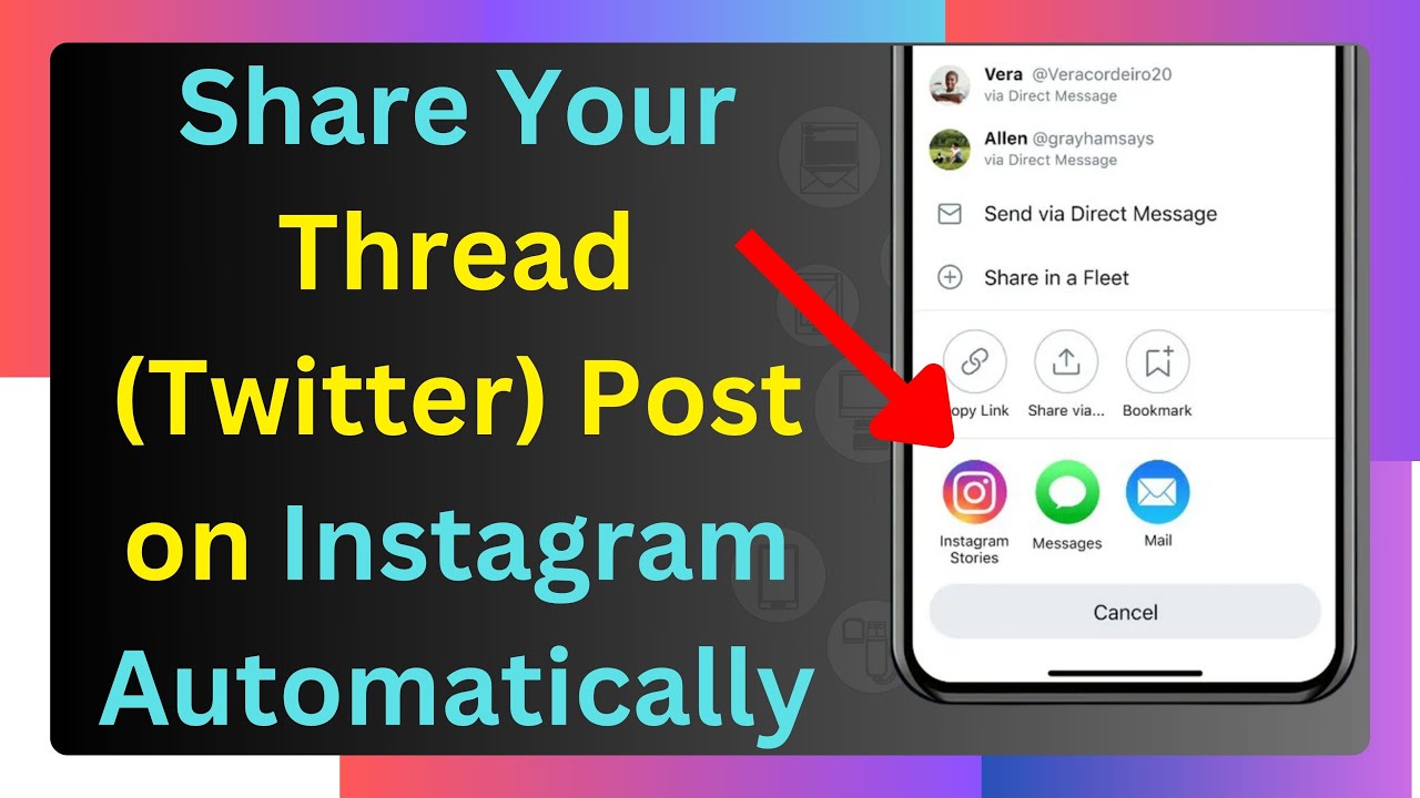 How to Share Your Twitter Post on Instagram Automatically | Twitter post to Instagram sharing