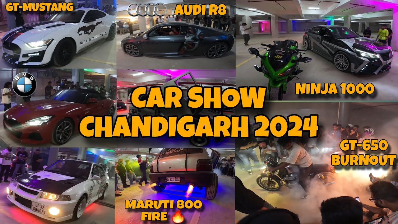 Supercars & Superbikes Show Event In Chandigarh 2024 || The Car Show Event Chandigarh || Modified