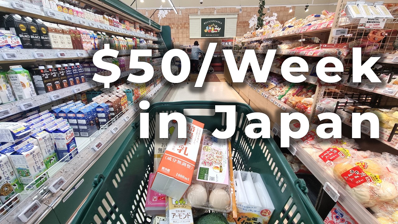 $50 a Week Supermarket Shopping in Japan | Muji and Local Supermarkets