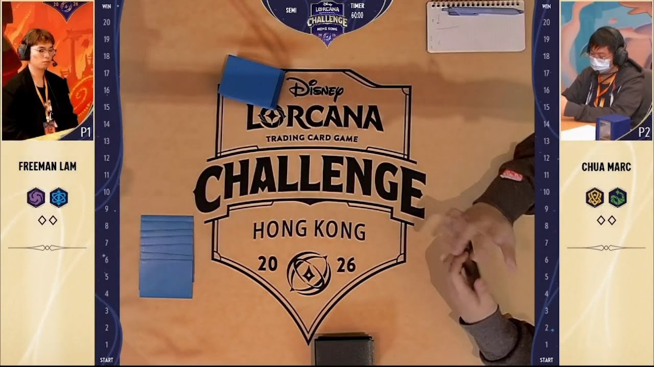 Disney Lorcana Challenge Hong Kong Halbfinale - Lam Freeman (Ame / Sa) gg. Marc Chua (Amb / E)