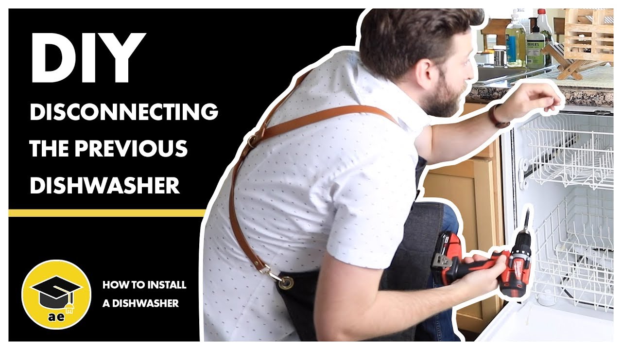 How to Install A Dishwasher | Disconnecting the Old Water and Power Lines