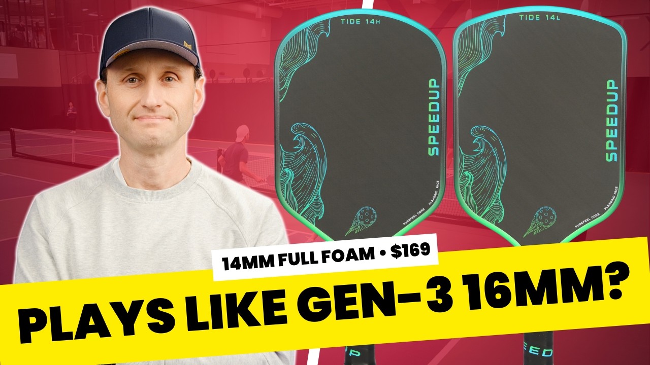 SpeedUp Tide Review: MPP Foam With 16mm Feel? | Pickleball Paddle Review
