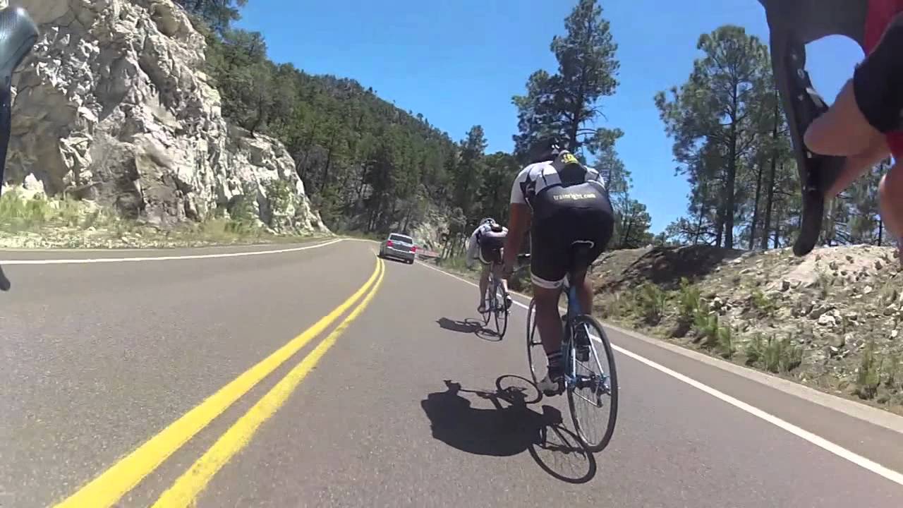 FAST Downhill Mt lemmon road bike Lemmon part 1