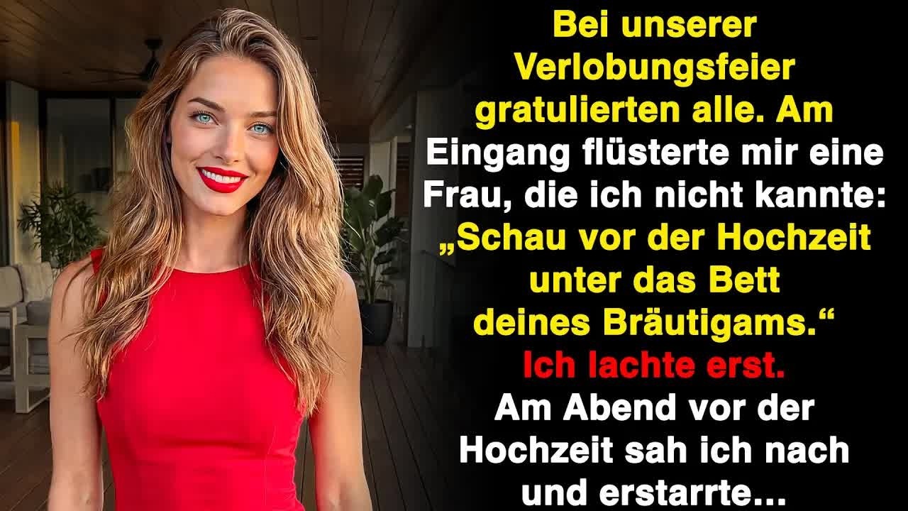 Als Braut flüsterte mir eine Fremde： „Schau vor der Hochzeit unter das Bett “ Ich erstarrte