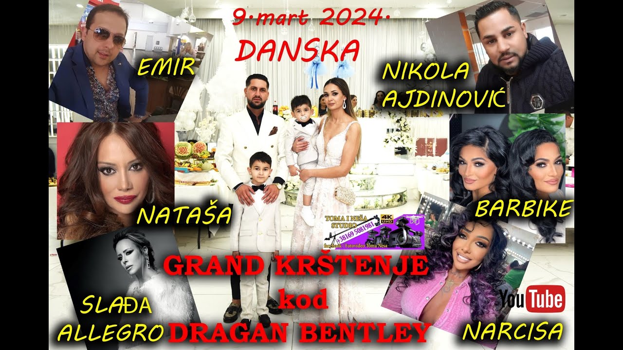 Lux Krstenje kod gazde DRAGAN BENTLEY Danska- Sladja Allegro, Emir, Nikola, Natasa, Narcisa, Barbike
