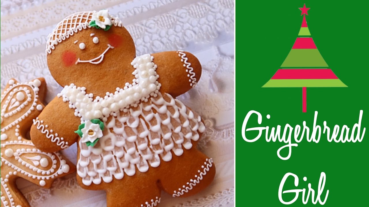 Cute Gingerbread Girl Cookie