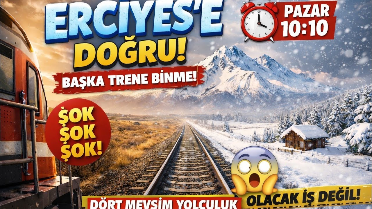 ERCIYES’E DOĞRU! | Aynı Yol, 4 Mevsim! ❄️🌄🚆